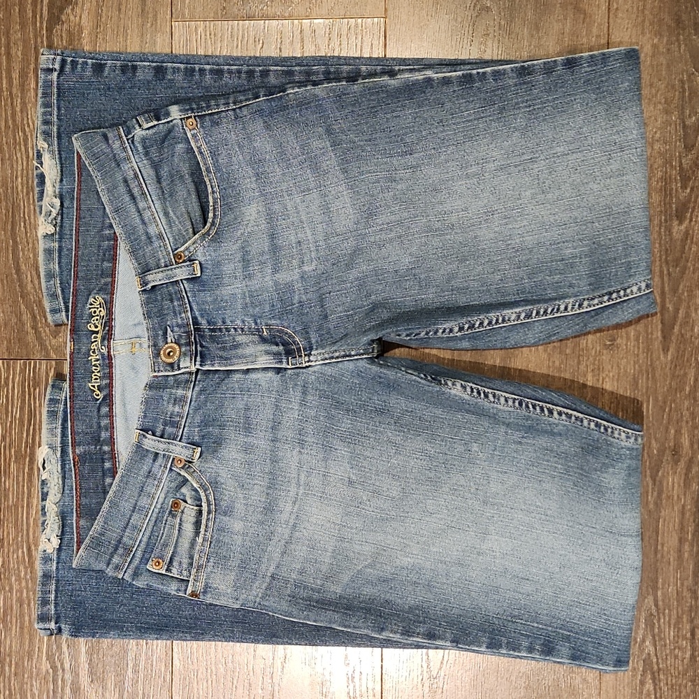 ❤ VINTAGE Y2K AMERICAN EAGLE HIPSTER FLARE JEANS, 10 (30)